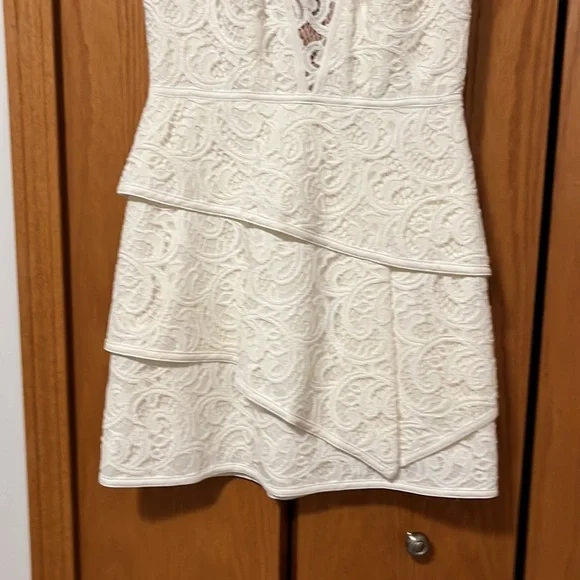 BCBGMaxAzria White Lace Dress - Picture 3 of 15